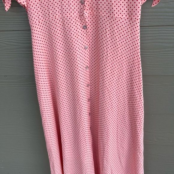 The Nines by Hatch pink polka dot dress - Picture 7 of 11
